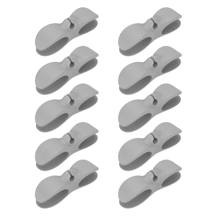 Køkken med multifunktionel kabelorganisator, hvid version.