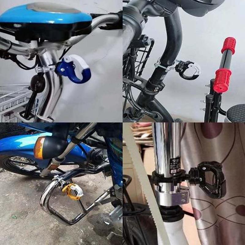 Flerfarvet, foldbar cykel aluminiumskrog; let konstruktion, fast montering og flere farvemuligheder.