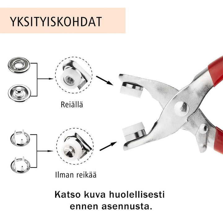 Unisex kobber trykknap sæt, 200 stk., unisex, til reparation og fremstilling af tøj og tilbehør.