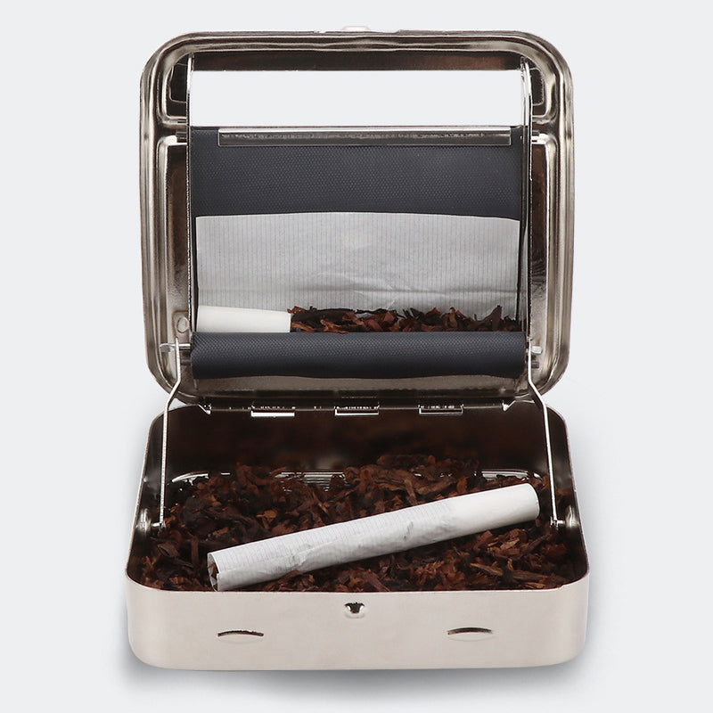 Flerfarvet metal rullemaskine til cigaretter, kompakt og stilfuld, et nemt værktøj til at rulle cigaretter.