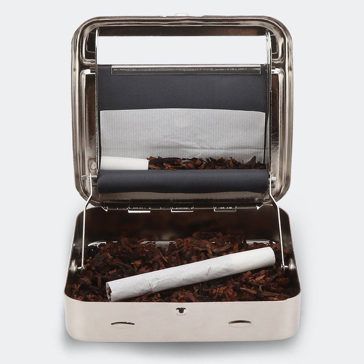 Flerfarvet metal rullemaskine til cigaretter, kompakt og stilfuld, et nemt værktøj til at rulle cigaretter.