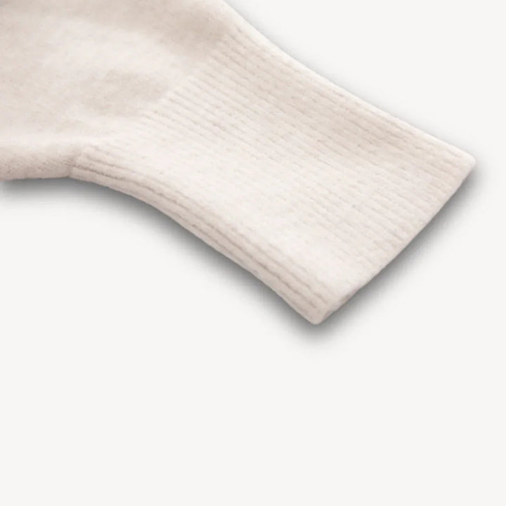 Dame lang, flerfarvet, åben strikket cardigan uden lukning og med lige ærmer, perfekt til lag-på-lag.