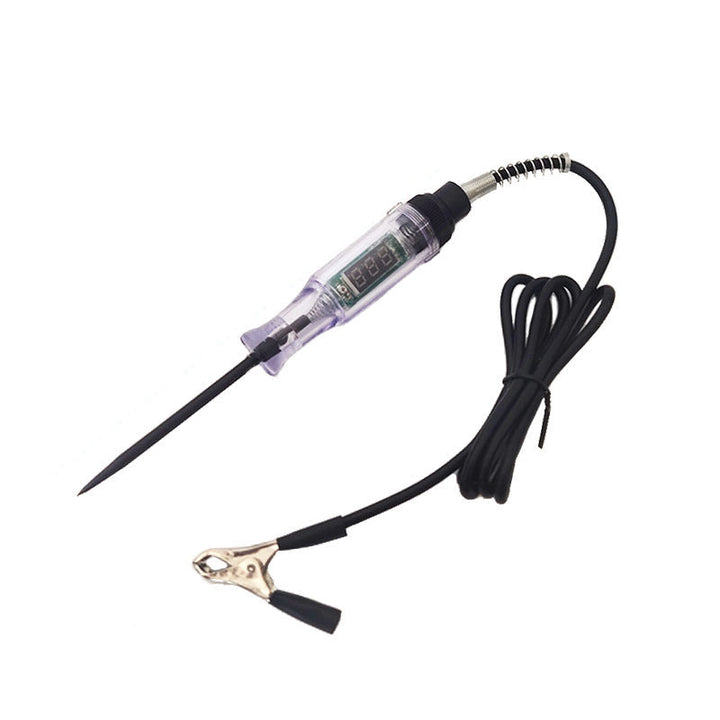 Multifarvet testpen til biler og lastbiler, højkvalitets plastikhåndtag og hærdet stålsonde, kompakt design.