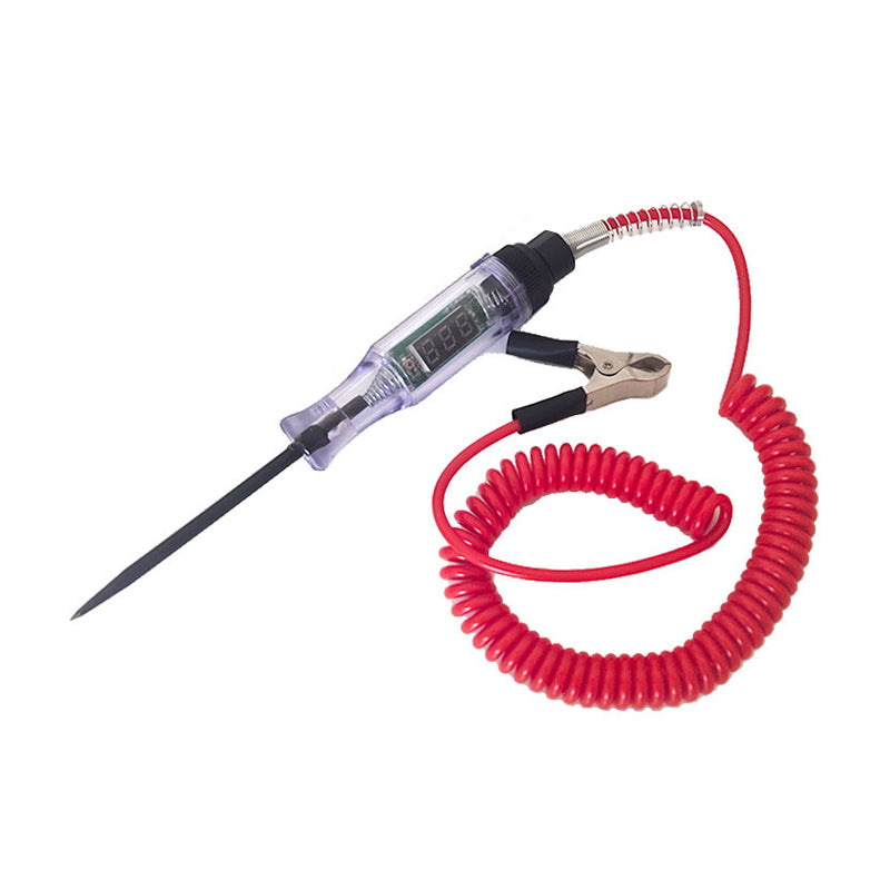 Multifarvet testpen til biler og lastbiler, højkvalitets plastikhåndtag og hærdet stålsonde, kompakt design.