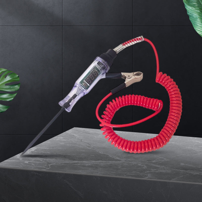 Multifarvet testpen til biler og lastbiler, højkvalitets plastikhåndtag og hærdet stålsonde, kompakt design.