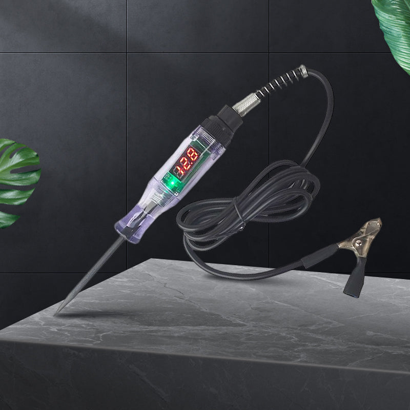 Multifarvet testpen til biler og lastbiler, højkvalitets plastikhåndtag og hærdet stålsonde, kompakt design.