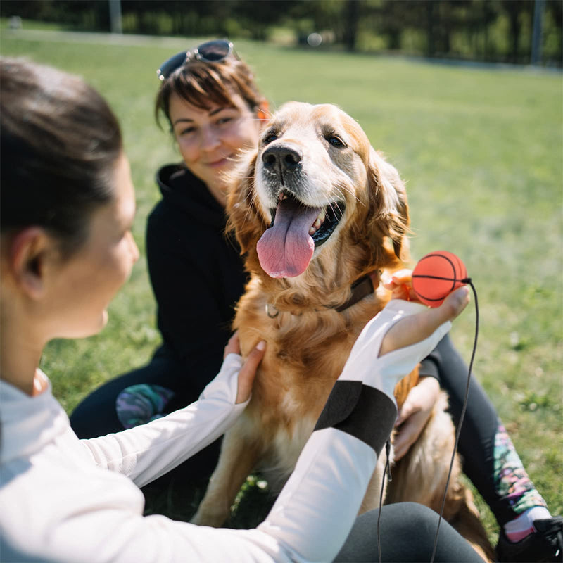 Multifarvet håndledsbold til udendørs og sport, med orange, gul, grøn og lyserød farve for stilfuld udendørs leg.
