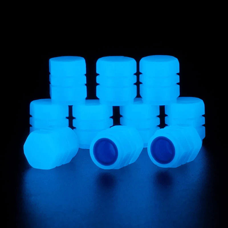 Fluoresoivat rengasventtiilin korkit autoon ja pyörään, kiiltävä ja kestävä muotoilu, eri värivaihtoehdot.