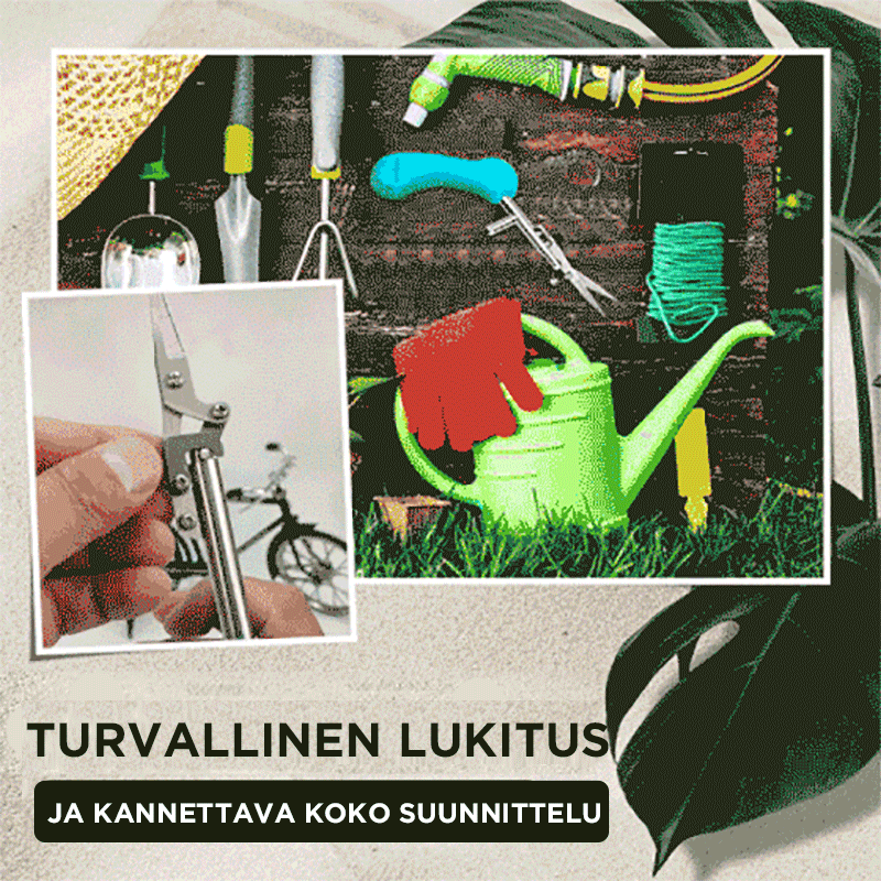 Multifarvede spidse grensaks med ergonomisk håndtag, velegnet til præcisionsklipning, vandtætte og rustfri.