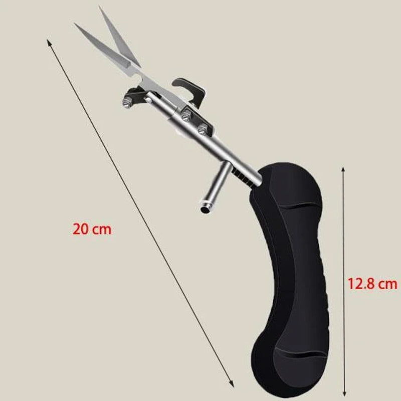 Multifarvede spidse grensaks med ergonomisk håndtag, velegnet til præcisionsklipning, vandtætte og rustfri.