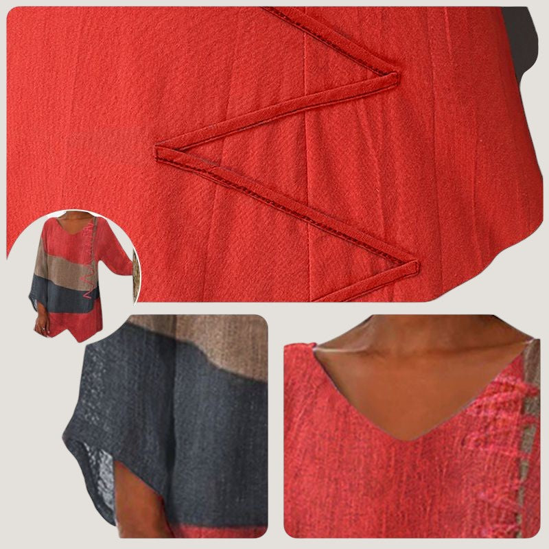 Dame Elegant Bluse Flydende Moderigtig Let Viskose