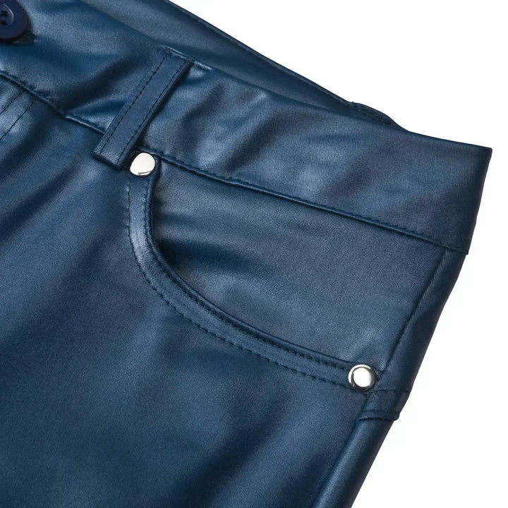 Sorte dame slim fit bukser med høj talje, en flatterende og moderigtig model.