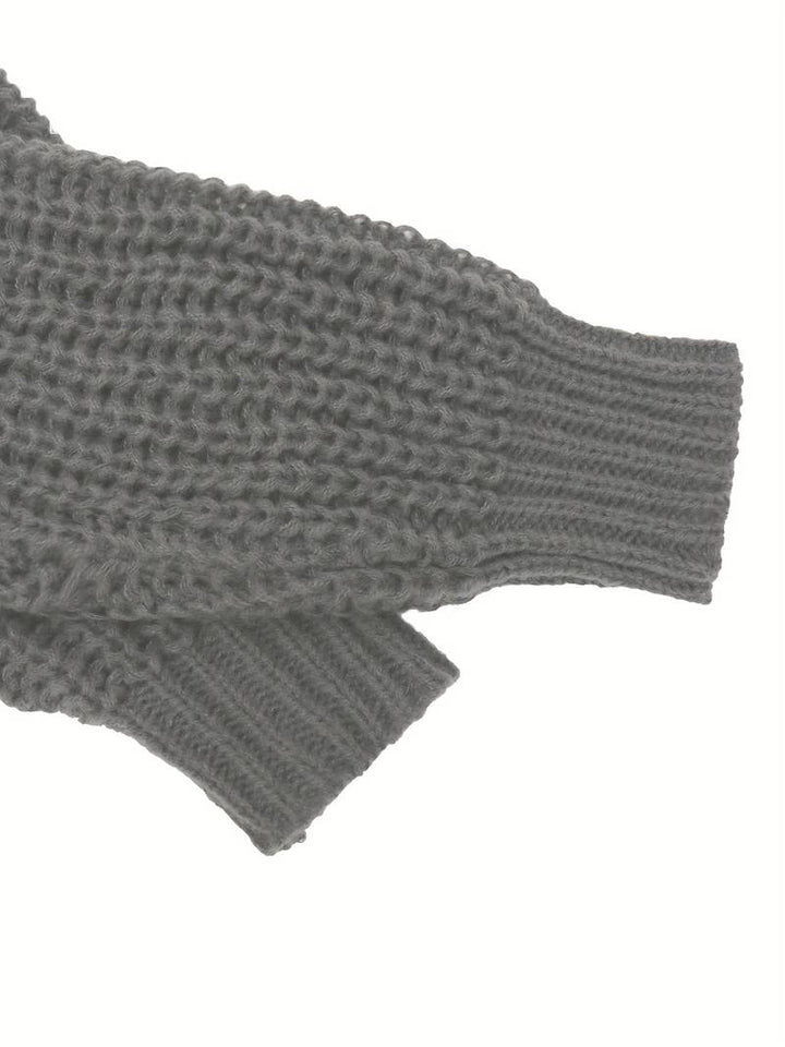 "Musta miesten klassinen neuletakki, pyöreä pääntie ja painikekki, elegantti ja ajaton design. Täydellinen tyylikkyys."