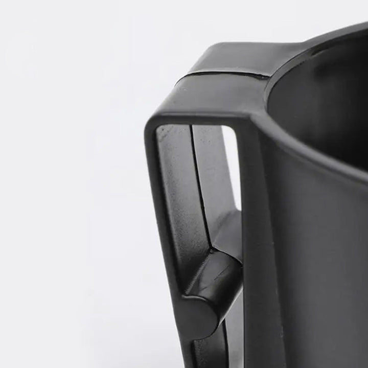 Alsidig bordkopholder i sort til drikkevarer og hovedtelefoner, holdbart og robust 2-i-1 design