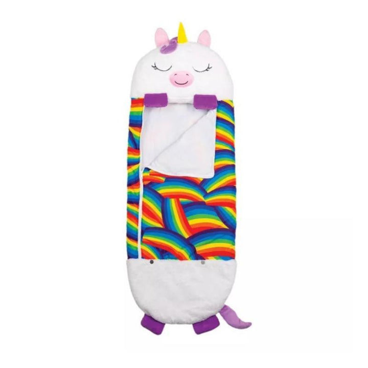 Børns forvandlelig sovepose pude, sød dyrefigur design. Kombinerer en varm sovepose og en blød pude.
