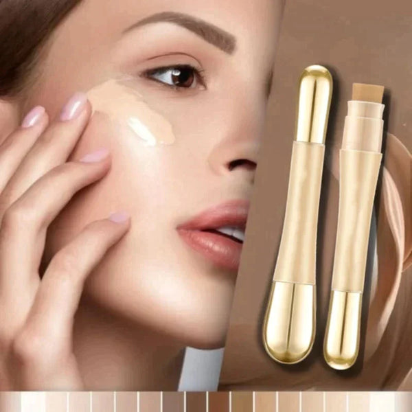 Naisten 2-in-1 värimuutava meikkivoide, vaalea pinkki pohja, peittää rypyt, sopii kaikille ihosävyille ja suojaa SPF15.