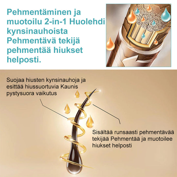 Kvinder Silk & Gloss Hårglattecreme, perlemorsagtig tekstur, 60ml beholder, smukt og skinnende hår hurtigt