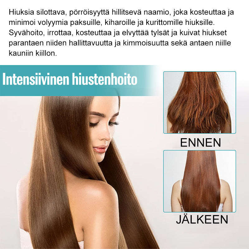 Kvinder Silk & Gloss Hårglattecreme, perlemorsagtig tekstur, 60ml beholder, smukt og skinnende hår hurtigt