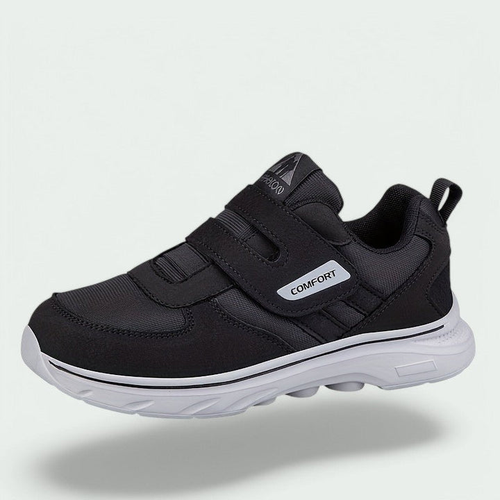 Dame sandaler velcro; åndbart mesh, slidstærke gummisåler, let justerbar lukning.