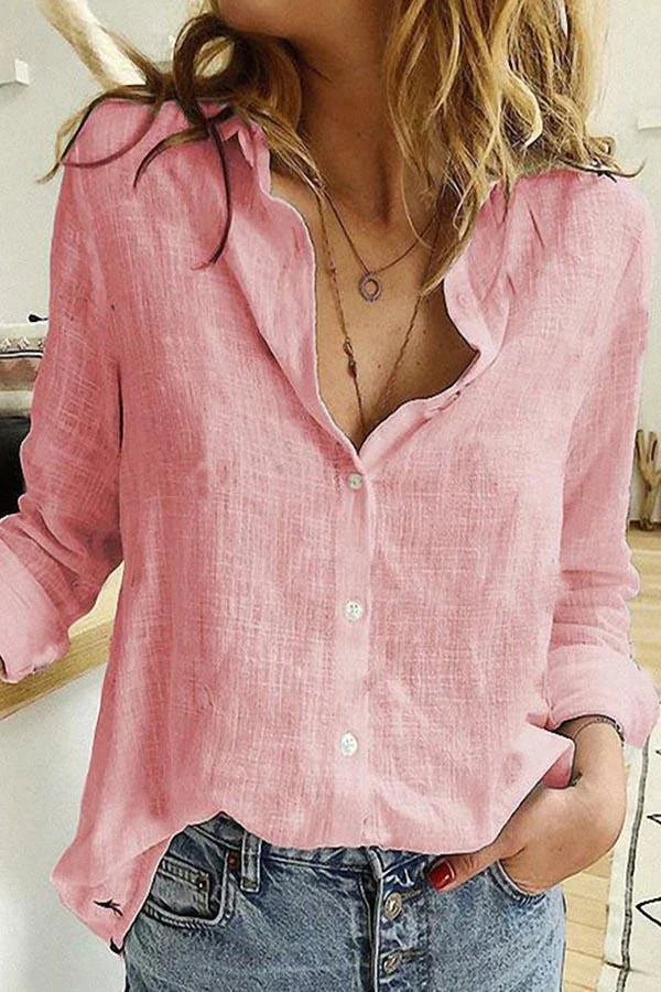 Damebluse med V-udskæring, broderi, elegant, perfekt til hverdagsbrug og fest.