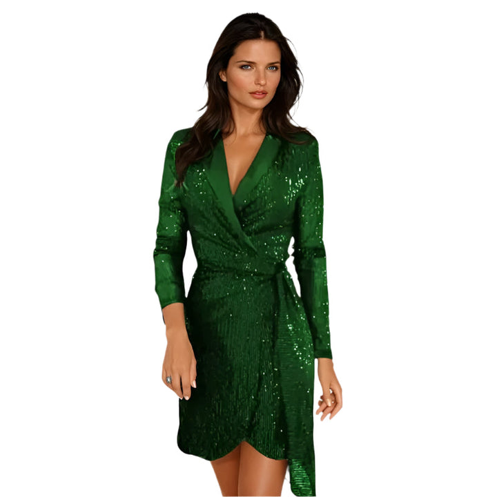 Dame Elegance Blazer Kjole - Forfra