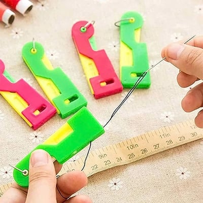 Dame automatisk nåletråder, 5-pakke, lyse farver, praktisk design, sy-tilbehør