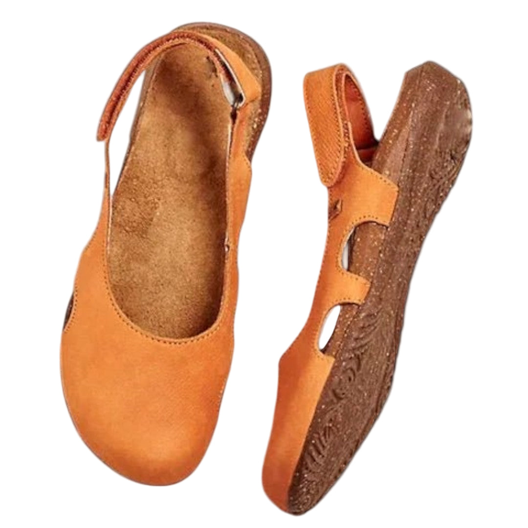Dame ergonomiske sandaler, åndbart mesh, stilfuldt design, justerbare stropper og fleksibel sål.