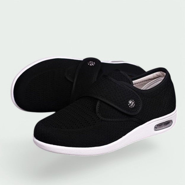 Dame komfortable velcro sko med let sål og blød foring.