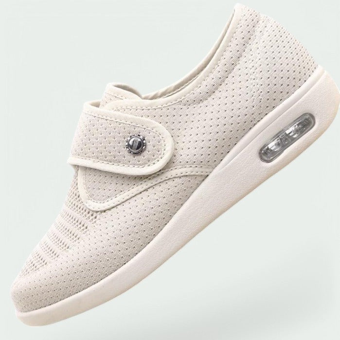 Dame komfortable velcro sko med let sål og blød foring.