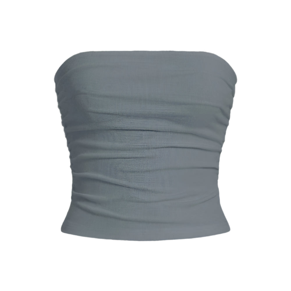 Dame Off-Shoulder Ærmeløs Fitted Top - Hvid