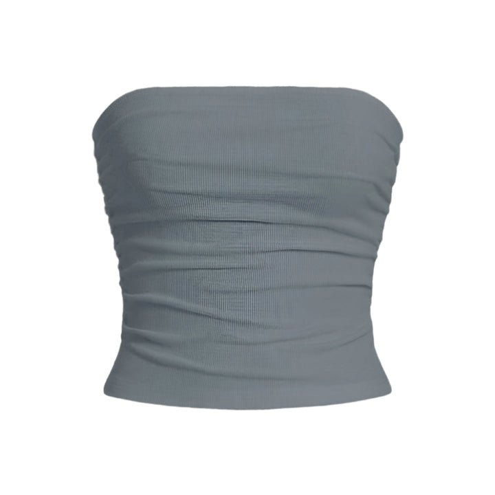 Dame Off-Shoulder Ærmeløs Fitted Top - Hvid