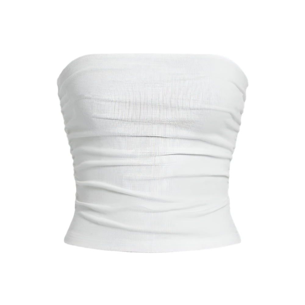 Detalje af Dame Off-Shoulder Ærmeløs Fitted Top
