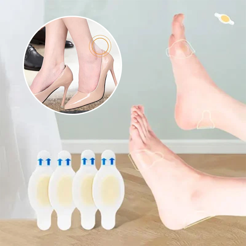 Dame hydrokolloid gelplaster til hæl, ergonomisk design, nem påføring, smertelindring, hudvenlig.