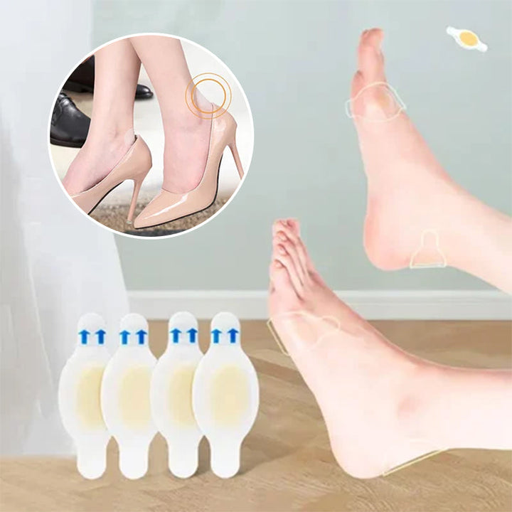 Dame hydrokolloid gelplaster til hæl, ergonomisk design, nem påføring, smertelindring, hudvenlig.