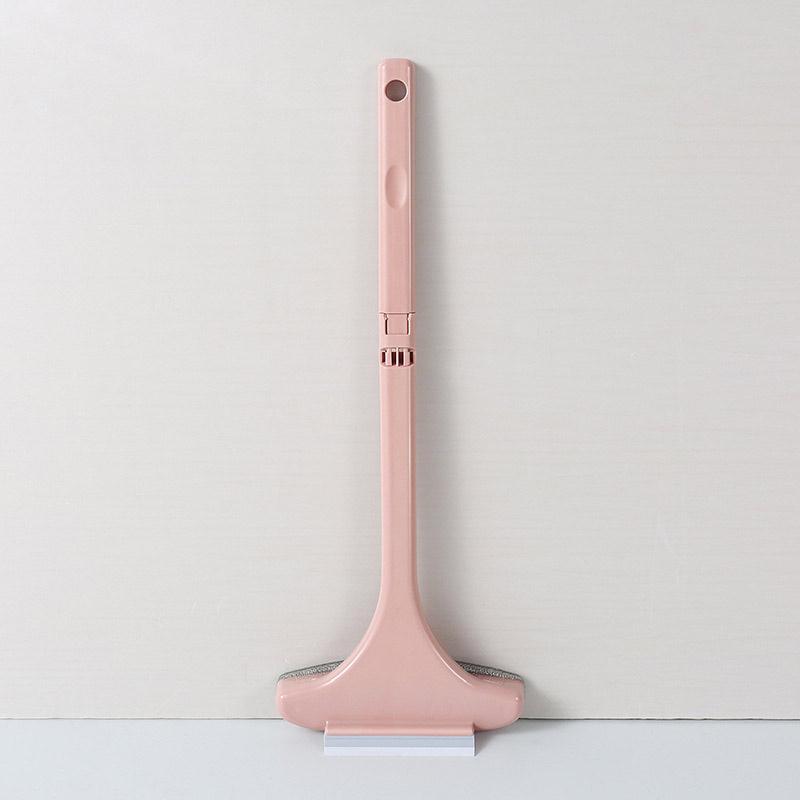 Kvinde vinduesrensningsværktøj, pink og blå valgmulighed, PP-håndtag, Fluff-børste, hjem og indretning.