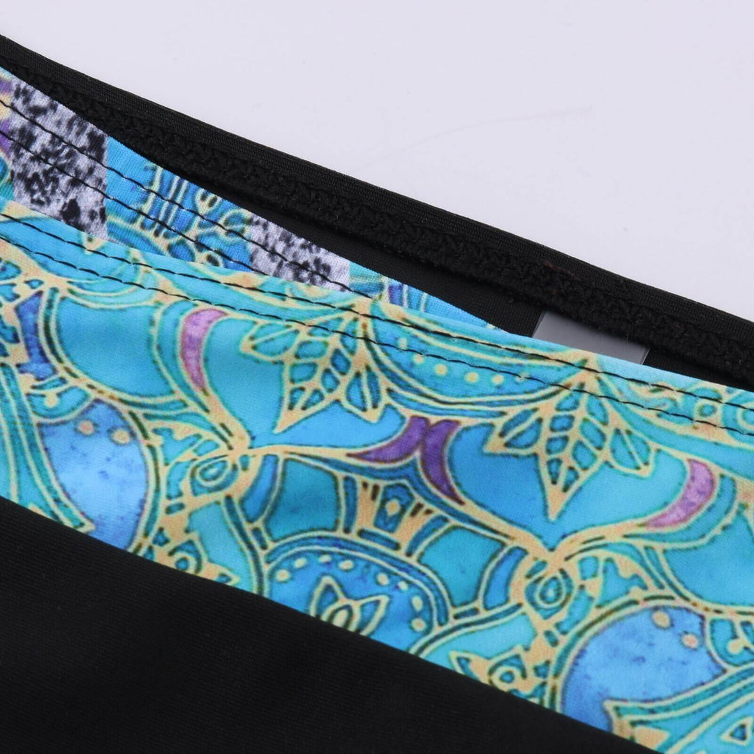 Dames tweedelige bikini, sneldrogend, afneembare cups, bloemenprint, gestreept, zomerse zwemkleding, strandmode.