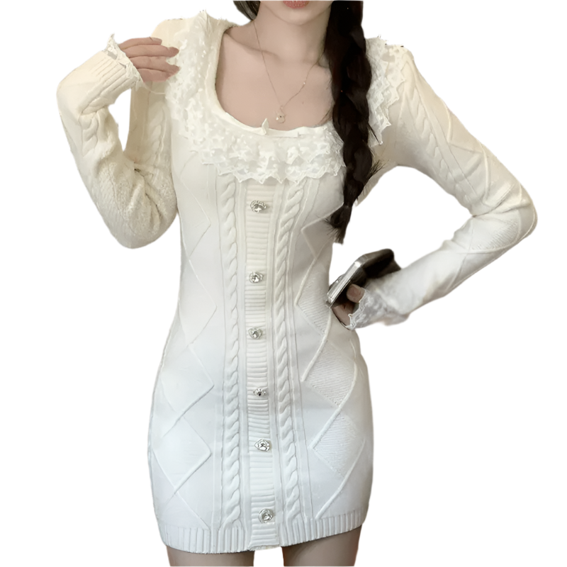 Dame sommerkjole - frontudsigt, blødt stof, kropsnær pasform, enkel og elegant stil, sommermode.