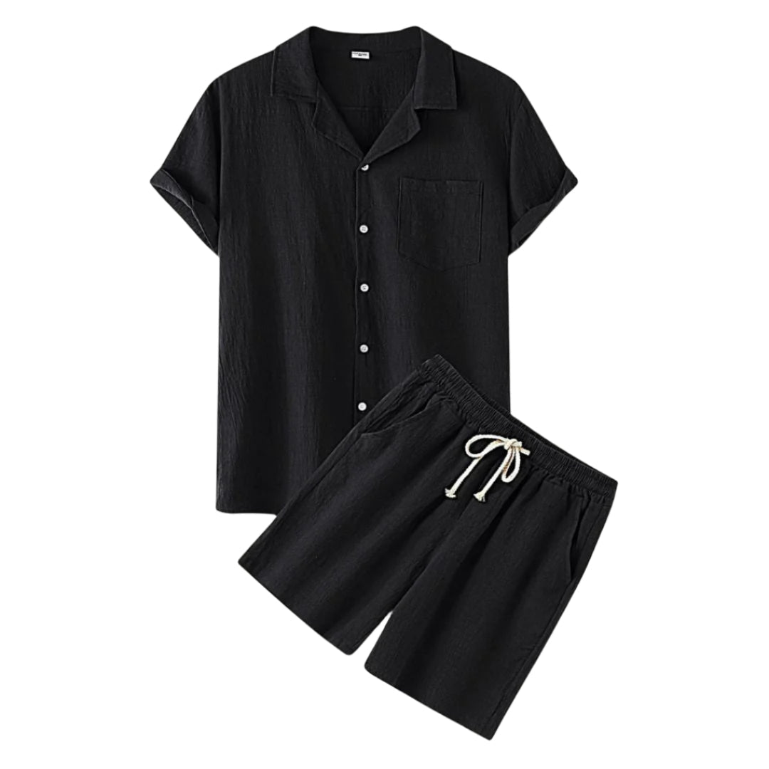 Dame Let Sommer Casual Sæt, afslappet og stilfuldt outfit, åndbart stof, sommerkomfort.