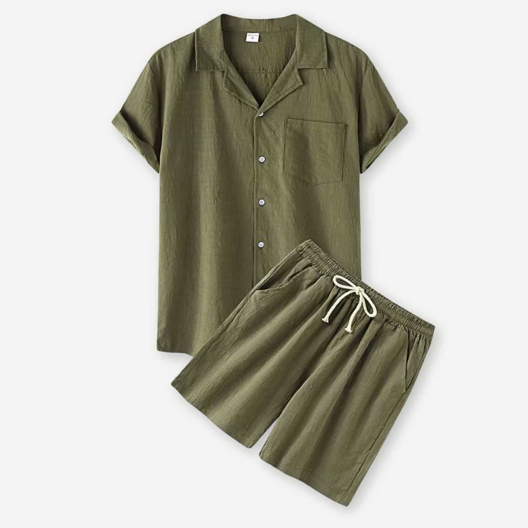 Dame Let Sommer Casual Sæt, afslappet og stilfuldt outfit, åndbart stof, sommerkomfort.