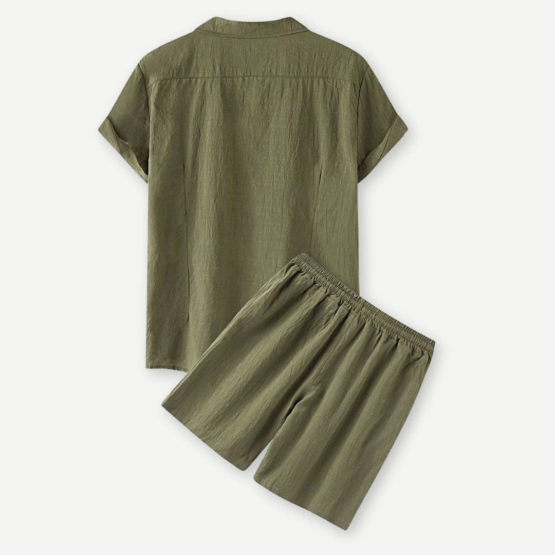 Dame Let Sommer Casual Sæt, afslappet og stilfuldt outfit, åndbart stof, sommerkomfort.