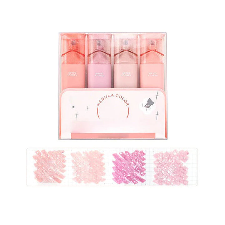 Dame glitter mærkepenne sæt, farverige og glitrende, perfekt til at udtrykke kreativitet.