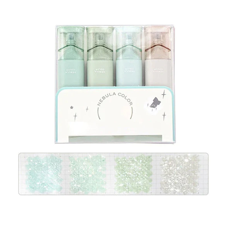Dame glitter mærkepenne sæt, farverige og glitrende, perfekt til at udtrykke kreativitet.