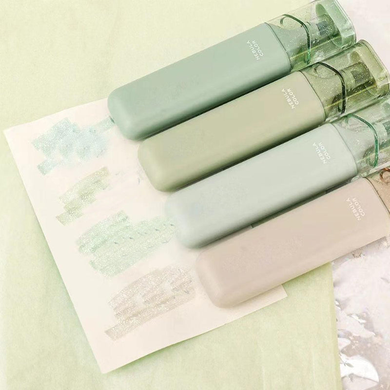 Dame glitter mærkepenne sæt, farverige og glitrende, perfekt til at udtrykke kreativitet.