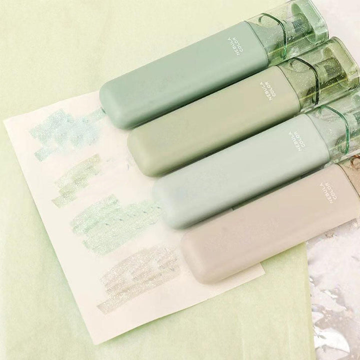 Dame glitter mærkepenne sæt, farverige og glitrende, perfekt til at udtrykke kreativitet.
