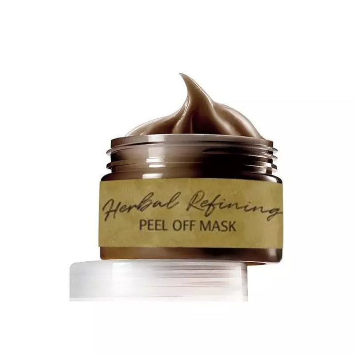 Kvinderens opklarende ginseng peel-off ansigtsmaske, guldfarvet gel lysner og renser huden for en strålende glød.