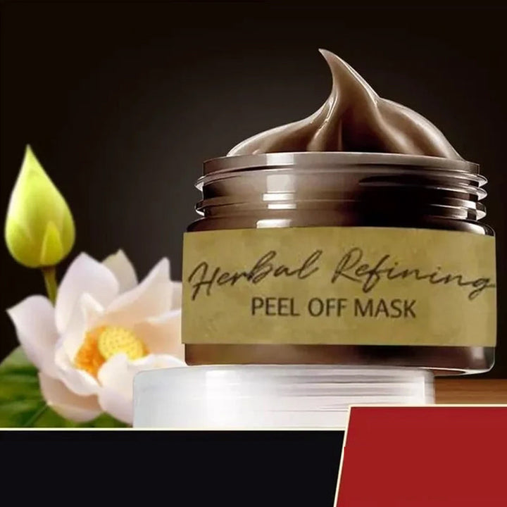 Kvinderens opklarende ginseng peel-off ansigtsmaske, guldfarvet gel lysner og renser huden for en strålende glød.