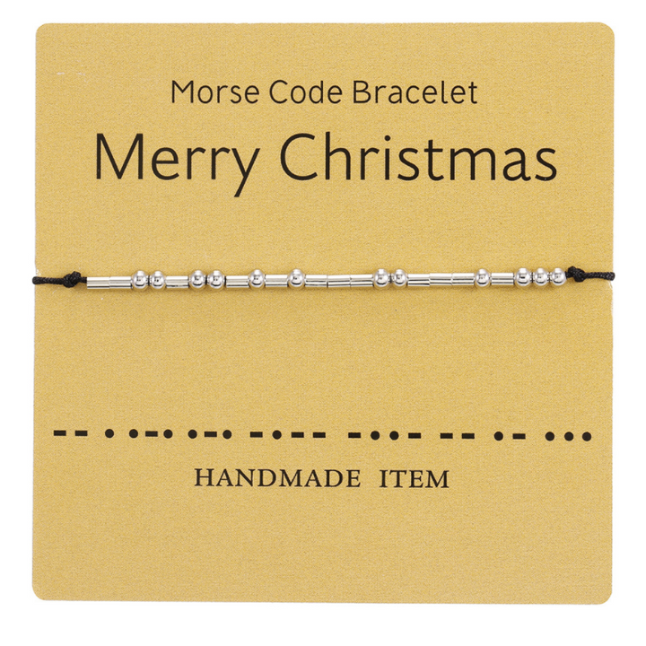Dame håndvævet kobber armbånd, morse kode besked, elegant og holdbart supplement til din daglige påklædning.