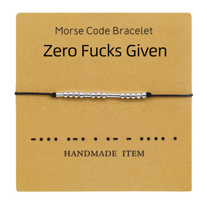 Dame håndvævet kobber armbånd, morse kode besked, elegant og holdbart supplement til din daglige påklædning.