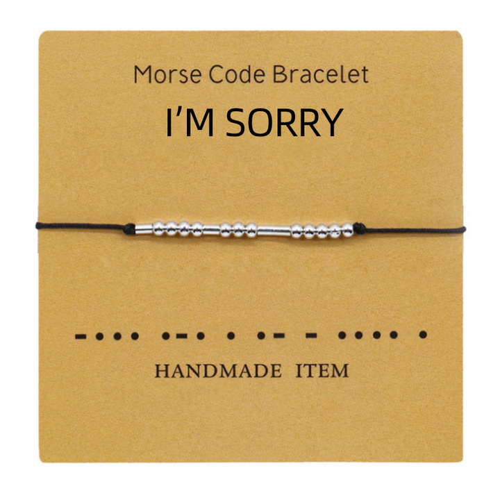 Dame håndvævet kobber armbånd, morse kode besked, elegant og holdbart supplement til din daglige påklædning.