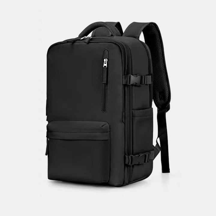 Dame multifunktionel vandtæt rejsetaske med USB-opladning, grøn, ergonomisk design, lommer, velegnet til rejser.